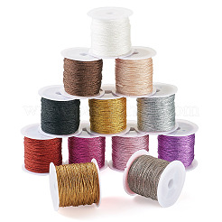 4 rollo de cordón metálico redondo de 4 colores.&nbsp;MCOR-TA0001-01B