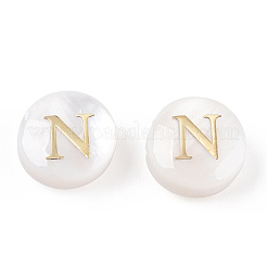 Perles de coquillages naturels d'eau douce&nbsp;SHEL-N036-01N