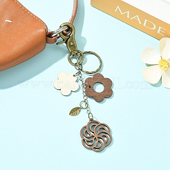 Pendentifs en bois et alliage&nbsp;KEYC-YW00261