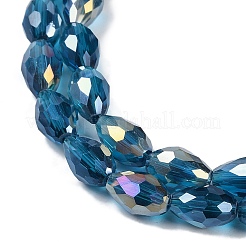 Прозрачные стеклянные бусины гальваническим пряди&nbsp;LS-EGLA-N013-T10mm-B25