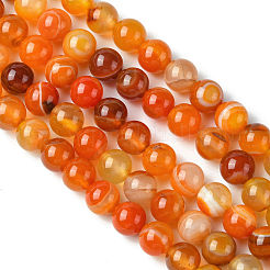 Натуральные полосатые агатовые / полосатые агатовые бусинки&nbsp;G-I254-03B-02