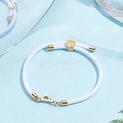 1 pulsera deslizante con cordón de nailon ajustable para mujer&nbsp;BJEW-LP0001-33P-G