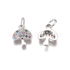 Латунные микро проложить кубического циркония подвески&nbsp;ZIRC-I038-11P