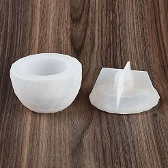 Facettierte runde DIY-Kerzenbecher-Silikonformen&nbsp;DIY-Q037-07B