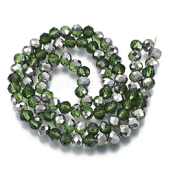 Стеклянные бусины с гальваническим покрытием &nbsp;EGLA-A034-T4mm