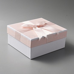 Подарочные коробки для украшений из бумаги с бантом&nbsp;LS-CON-WH0092-21