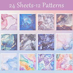 24pcs 12 styles blocs de papier scrapbooking&nbsp;DIY-WH0028-47D