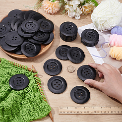 44 шт. деревянные пуговицы&nbsp;BUTT-PH0001-42A