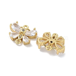 Стойка покрытие латунь прозрачный кубический цирконий бабочка соединительные подвески&nbsp;KK-A234-064G