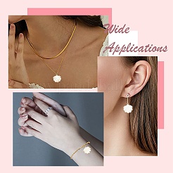 10 шт. подвески из натуральных пресноводных ракушек с гальваническим покрытием&nbsp;SHEL-CJ0001-39