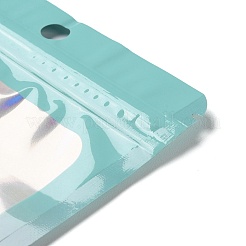 Прямоугольные блестящие голографические пакеты из ПВХ с застежкой-молнией&nbsp;ABAG-P011-01F-01