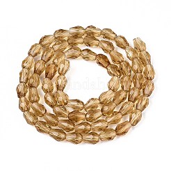 Прозрачные стеклянные бусины&nbsp;X-GLAA-R024-6x8mm-14