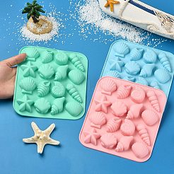3 шт. 3-х цветные силиконовые Молды на морскую тематику&nbsp;ST-CJ0043-012