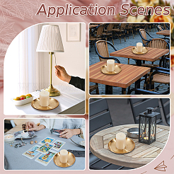 1 шт. подсвечник из нержавеющей стали 201&nbsp;AJEW-ME0002-01A