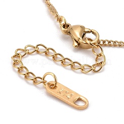 Collares de cadena fígaro de acero inoxidable 304&nbsp;NJEW-JN03487-01