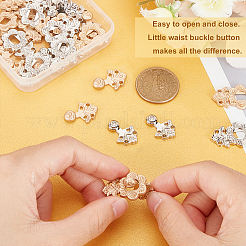 Ahademaker 16 комплект 2 стильных пуговицы с регулируемой пряжкой из сплава на талии&nbsp;FIND-GA0002-26