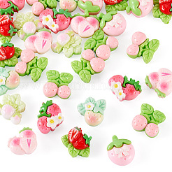 30 Stück undurchsichtige Harz-Decoden-Cabochons&nbsp;RESI-TADJ0001-14