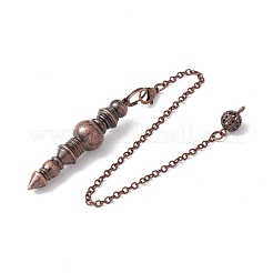 Стойки гальванические латунные тросовые цепи остроконечные биолокационные маятники&nbsp;HJEW-G016-02R