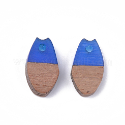 Pendentifs en bois de résine et de noyer&nbsp;RESI-S358-12A