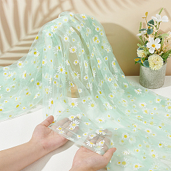 Тюль с узором ромашки&nbsp;DIY-WH0037-38A