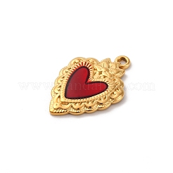 Pendentifs en acier inoxydable 304 émaillés&nbsp;STAS-D362-01G-01