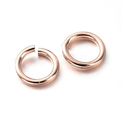 Экологичное вакуумное покрытие PVD и долговечные латунные открытые соединительные кольца&nbsp;LS-X-KK-E663-6mm-RG