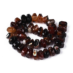 Chapelets de perles d'agate naturelle&nbsp;G-N356-01A-02
