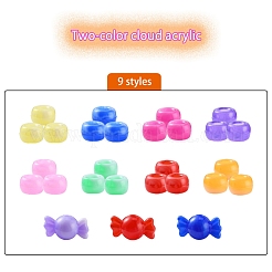 Европейский бусы акриловые&nbsp;MACR-YW0001-73