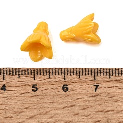 Perles sculptées en corail synthétique teint&nbsp;GG-CBA993E-02A-07
