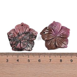 Резные подвески из натурального родонита&nbsp;G-B097-01A-09