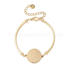 Браслеты из нержавеющей стали 304 Religion для женщин&nbsp;BJEW-F524-02B-G