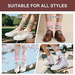 10 пара шнурков из полиэстера двух цветов&nbsp;AJEW-YW0002-11