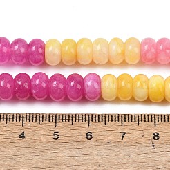 Farbverlauf natürliche weiße Jade Perlen Stränge&nbsp;X-G-NH0006-A09-01