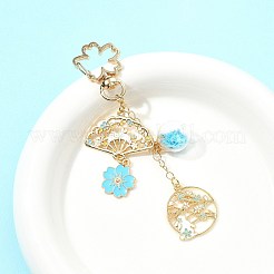 Подвесные брелки из сплава эмали&nbsp;HJEW-FS00049-01