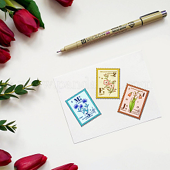 ПВХ пластиковые прозрачные штампы&nbsp;DIY-WH0631-0656