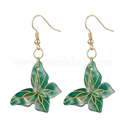 4 пара латунных сережек-подвесок&nbsp;EJEW-JE06348