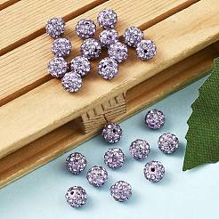 Polymer Ton Strass Perlen&nbsp;RB-H284-6MM-Half-371