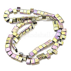 Chapelets de perles en hématite synthétique électrolytique sans magnétiques&nbsp;G-C106-B02-04B