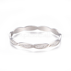 Brazaletes de acero inoxidable 304&nbsp;BJEW-F390-02