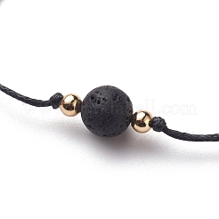 Браслеты из натурального вулканического камня&nbsp;BJEW-JB05505-02