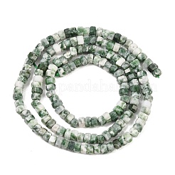 Натуральные зеленые пятна яшмовых нитей&nbsp;G-G345-C12-2x4mm