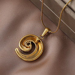 Женские кулоны-подвески в форме спирали из нержавеющей стали 304&nbsp;RE0047