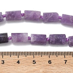 Натуральный лепидолит / пурпурный слюдяный камень бисер пряди&nbsp;G-C270-K15