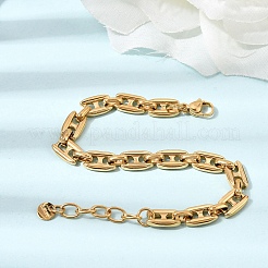Bracciali a catena in acciaio inossidabile 304 per donna&nbsp;BJEW-G784-01G-02