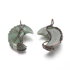 Кулоны из натурального зеленого авантюрина&nbsp;G-L520-E04-R-NF