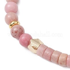 Braccialetti di perline intrecciati in rodonite naturale&nbsp;BJEW-JB11241-02