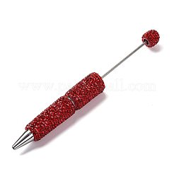 Stylo à perles en fer&nbsp;AJEW-K049-01