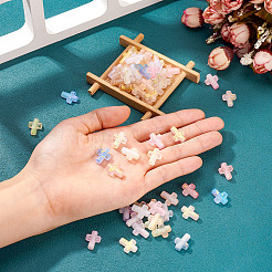 96 шт. 8-х видов градиентных прозрачных акриловых бусин&nbsp;OACR-TA0003-42