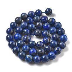 Нитки бусины из натурального ляписа-лазури G-P348-01-8mm