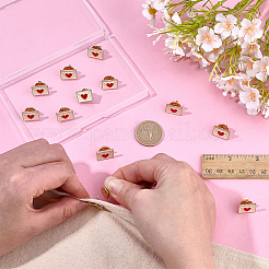 12 sobre con pin esmaltado en forma de corazón&nbsp;JEWB-FG0001-71
